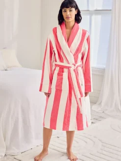 Robe de chambre Chelsea Peers rayée en coton éponge