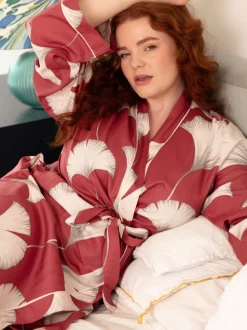 Robe de chambre Cyberjammies à manches longues imprimé feuille