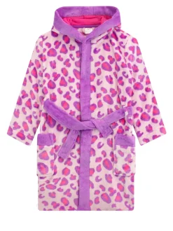 Robe de chambre Harry Bear imprimé léopard ROSE LÉOPARD AOP