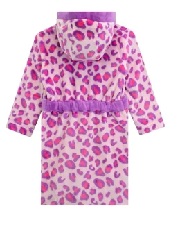 Robe de chambre Harry Bear imprimé léopard ROSE LÉOPARD AOP