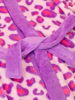 Robe de chambre Harry Bear imprimé léopard ROSE LÉOPARD AOP