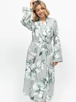 Robe de chambre longue Cyberjammies à manches à imprimé fleuri