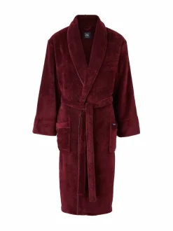 Robe de chambre Savile Row Company en polaire douce à passepoils