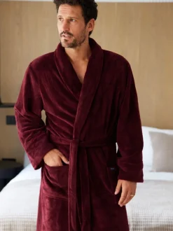 Robe de chambre Savile Row Company légère en polaire douce