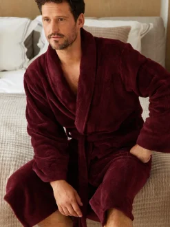 Robe de chambre Savile Row Company légère en polaire douce