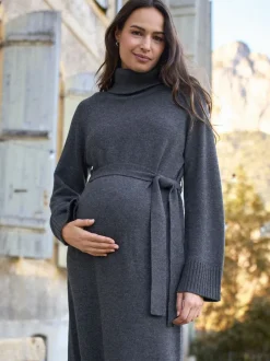 Robe de grossesse Seraphine 100% laine mérinos en maille