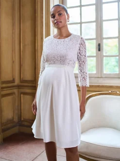 Robe de Mariage Seraphine Premium Dentelle Corsage Grossesse & Allaitement