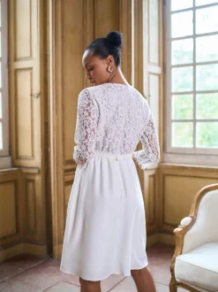 Robe de Mariage Seraphine Premium Dentelle Corsage Grossesse & Allaitement