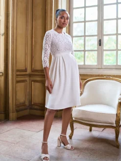 Robe de Mariage Seraphine Premium Dentelle Corsage Grossesse & Allaitement