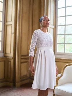 Robe de Mariage Seraphine Premium Dentelle Corsage Grossesse & Allaitement