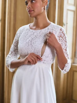 Robe de Mariage Seraphine Premium Dentelle Corsage Grossesse & Allaitement