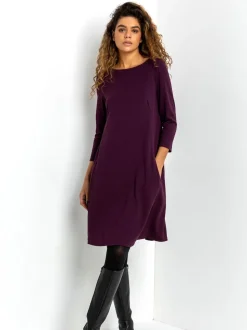 Robe fluide Roman asymétrique à poche
