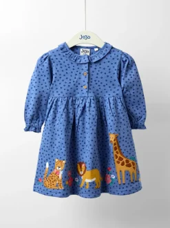Robe JoJo Maman Bébé à col volanté appliquée