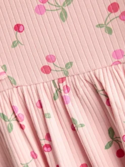 Robe JoJo Maman Bébé à manches longues à volants et cerises