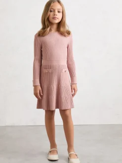 Robe patineuse Reiss Charlotte en maille côtelée