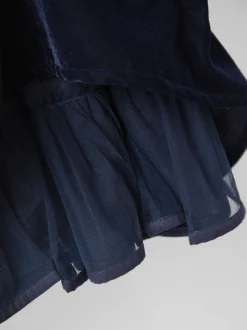 Robes de fête JoJo Maman Bébé en velours à taille smockée