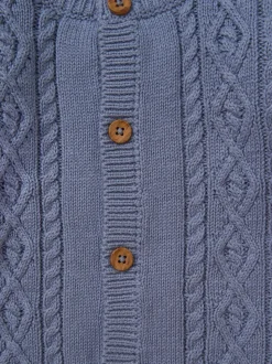 Rock a bye baby boutique Cardigan bleu en maille, Pantalons Ensemble