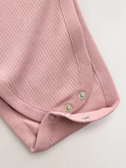 Rose - 3 Lot de bodys à manches longues pour bébé avec dysplasie de la hip