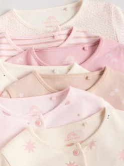 Rose - 7 Pack Baby Sleepsuits (0mths-3yrs)