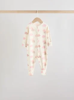 Rose - 7 Pack Baby Sleepsuits (0mths-3yrs)