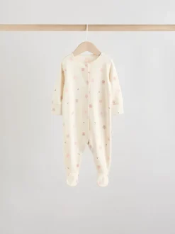 Rose - 7 Pack Baby Sleepsuits (0mths-3yrs)