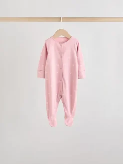 Rose - 7 Pack Baby Sleepsuits (0mths-3yrs)