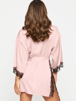 Rose - Ann Summers Satin Robe de chambre Cherryann Peignoirs