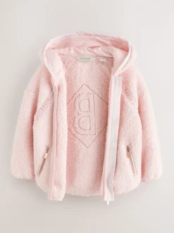 Rose - Baker by Ted Baker veste zippée en polaire en peau de mouton à capuche