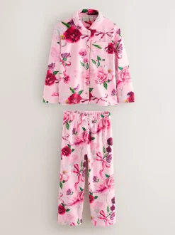 Rose - Baker by Ted Baker Ensemble Pyjamas Polaires Fleuris 2 Pièces