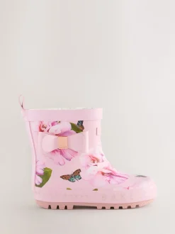 Rose - Baker by Ted Baker Bottes de bien-être doublées en fausse fourrure avec nœud pour fille