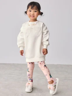 Rose - Baker by Ted Baker ensemble 2 pièces sweat à nœud long et leggings fleuris