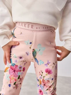 Rose - Baker by Ted Baker ensemble 2 pièces sweat à nœud long et leggings fleuris