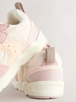 Rose - Baskets à lacets élastiques à fermeture tactile