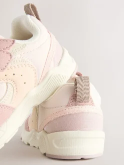 Rose - Baskets à lacets élastiques à fermeture tactile