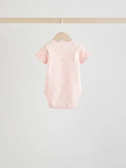 Rose - Body bébé à manches courtes