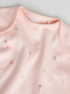 Rose - Body bébé à manches courtes