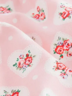 Rose - Cath Kidston pyjama tissé à boutons et fleurs