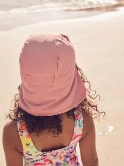 Rose - Chapeau de légionnaire de natation (3mths-10yrs)