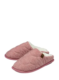 Rose - Chaussons mules matelassés à bout fermé Dunlop femme