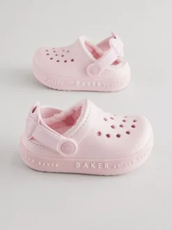 Rose - Chaussons sabots Baker by Ted Baker Filles doublés Borg