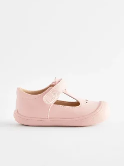 Rose - Chaussures bébé style salomé