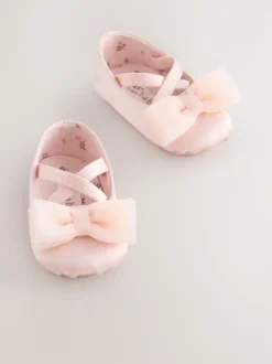 Rose - Chaussures d’occasion à nœud bébé (0-18mois)