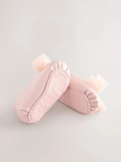 Rose - Chaussures d’occasion à nœud bébé (0-18mois)