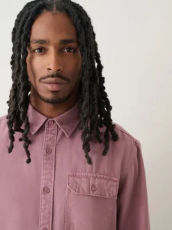 Rose - Chemise Oxford teintée en pièce à manches longues