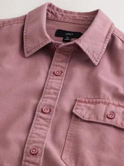 Rose - Chemise Oxford teintée en pièce à manches longues