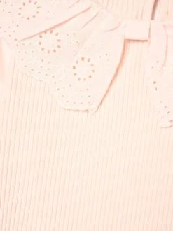 Rose - Chemisier Angel & Rocket Elise à manches longues avec col à nœud