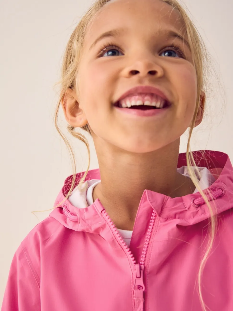 Rose - Combinaison imperméable zippée à capuche (12mois -10ans)