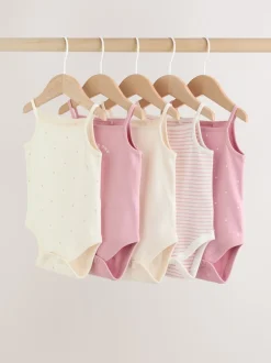 Rose - Combinaisons pour bébés avec gilet 5 Pack
