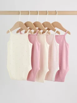 Rose - Combinaisons pour bébés avec gilet 5 Pack