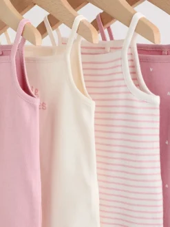 Rose - Combinaisons pour bébés avec gilet 5 Pack